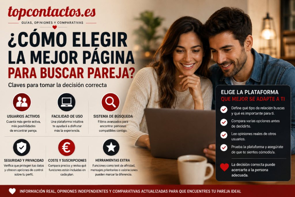 ¿Cómo elegir la mejor página para buscar pareja?