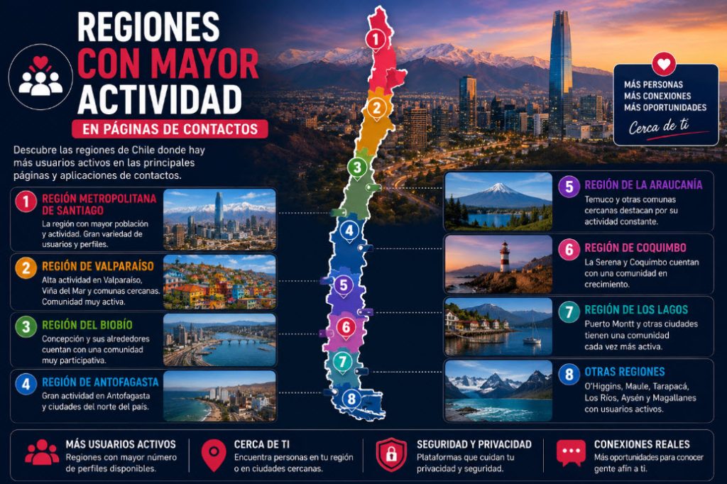 regiones con mayor actividad