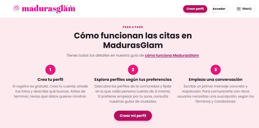Cómo funciona MadurasGlam